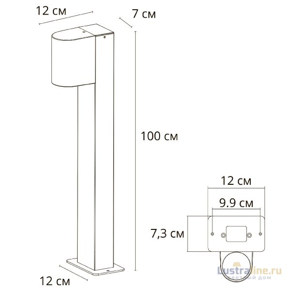 Ландшафтный светильник Arte Lamp Compass A3102PA-1BK Ландшафтный светильник Arte Lamp Compass A3102PA-1BK