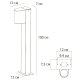 Ландшафтный светильник Arte Lamp Compass A3102PA-1BK