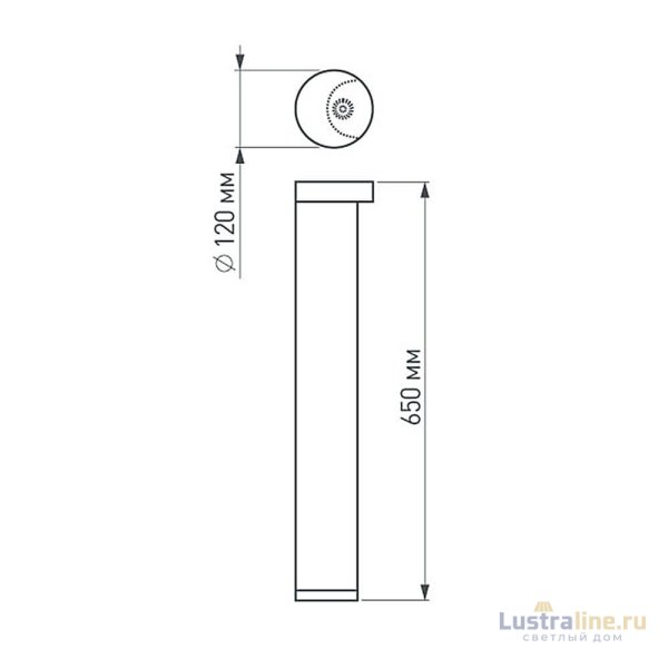 Уличный светильник Arlight LGD-Path-Round120-H650B-12W Warm White 020337