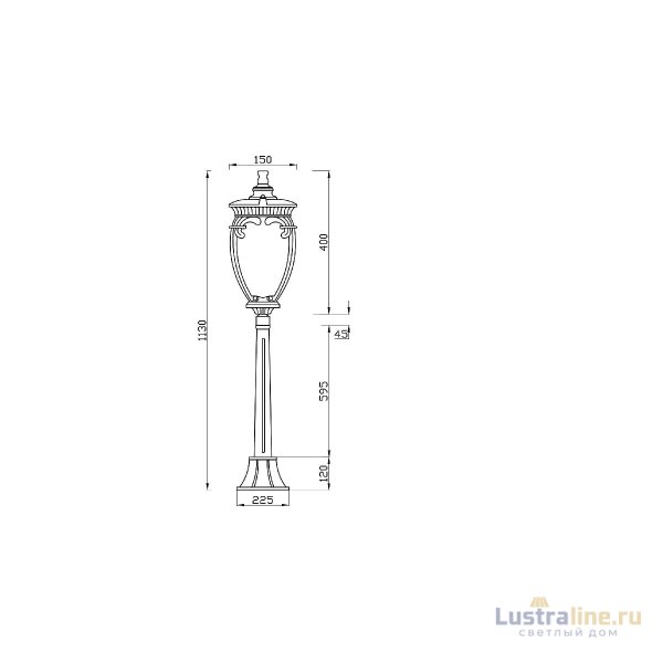 Ландшафтный светильник Maytoni Fleur O414FL-01GB1