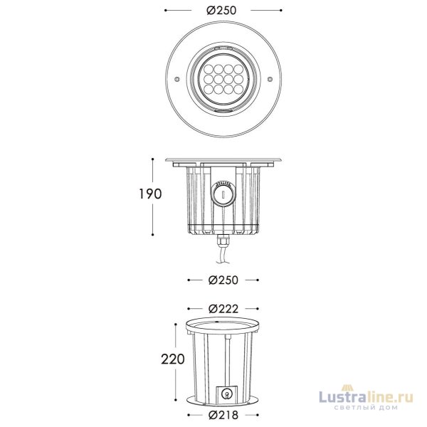 Грунтовый светильник Deko-Light Soft Flex 730266