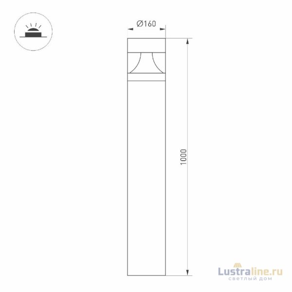 Ландшафтный светильник Arlight LGD-LANDMARK-BOLL-H1000-20W Warm3500-MIX 047691 Ландшафтный светильник Arlight LGD-LANDMARK-BOLL-H1000-20W Warm3500-MIX 047691