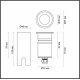 Грунтовый встраиваемый светильник Odeon Light Nature Ingro 6660/1GL3