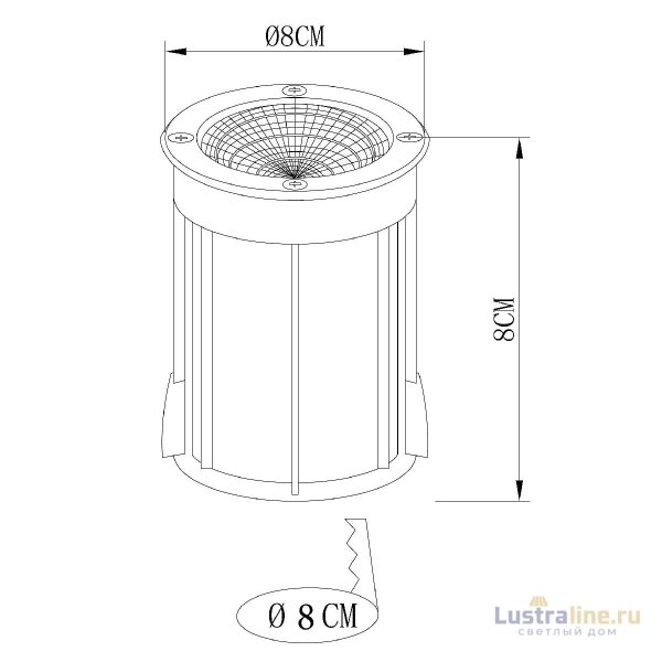 Ландшафтный светильник Arte Lamp Piazza A6205IN-1SS Ландшафтный светильник Arte Lamp Piazza A6205IN-1SS