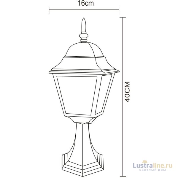 Уличный светильник Arte Lamp Bremen A1014FN-1BK