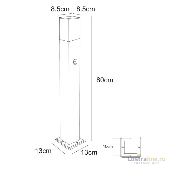 Ландшафтный светильник Arte Lamp Plate A3711FN-1BK Ландшафтный светильник Arte Lamp Plate A3711FN-1BK