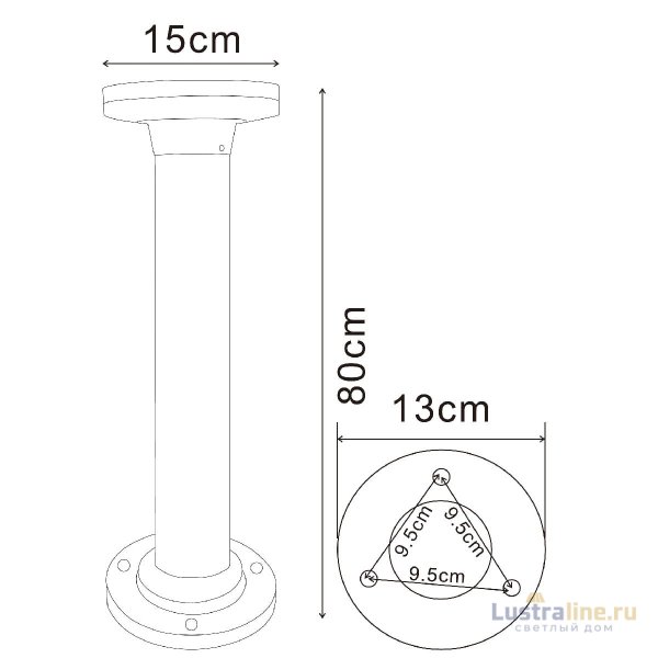 Ландшафтный светильник Arte Lamp Amsterdam A1213PA-1BK Ландшафтный светильник Arte Lamp Amsterdam A1213PA-1BK