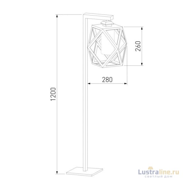 Уличный светильник на столбе Elektrostandard Ambra 35133/F черный 4690389176876 a056235