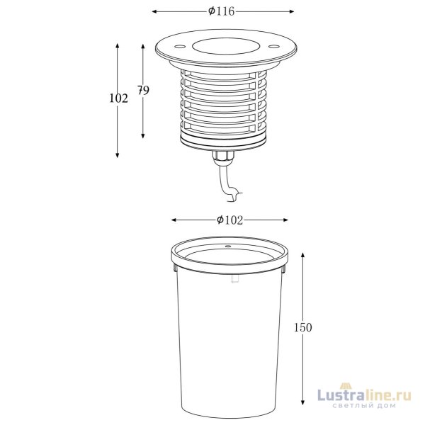 Грунтовый светильник Deko-Light HP 730255