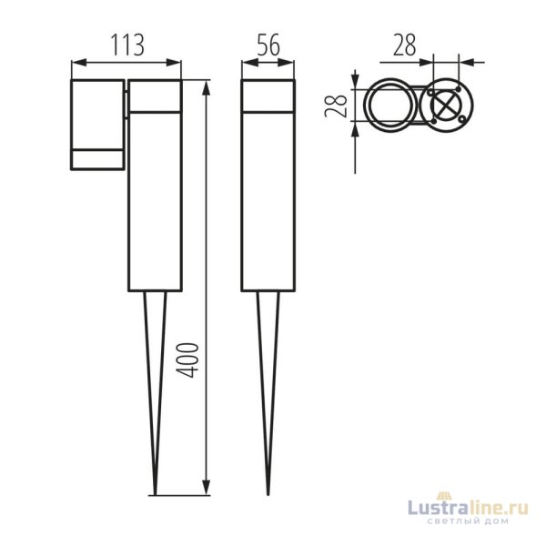 Грунтовый светильник Kanlux Usti 36561 Грунтовый светильник Kanlux Usti 36561