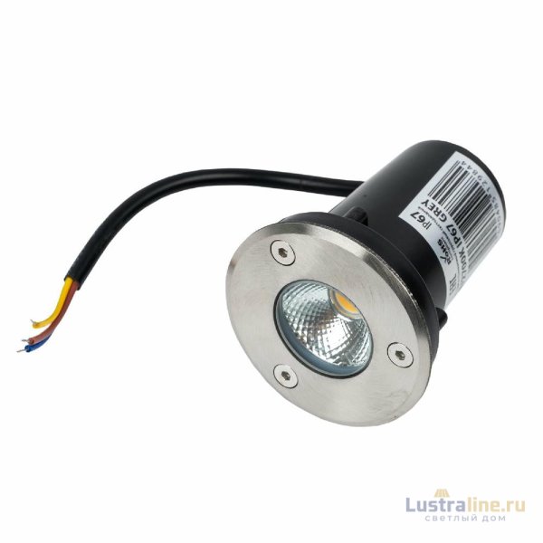 Грунтовый светильник Uniel ULU-B13A-3W/2700K IP67 GREY UL-00012388
