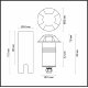 Грунтовый светильник Odeon Light Wald 6662/3GL