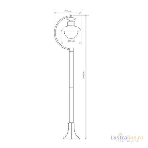 Уличный cветильник Elektrostandard Talli F GL 3002F брауни 4690389106606 a038484 Уличный cветильник Elektrostandard Talli F GL 3002F брауни 4690389106606 a038484
