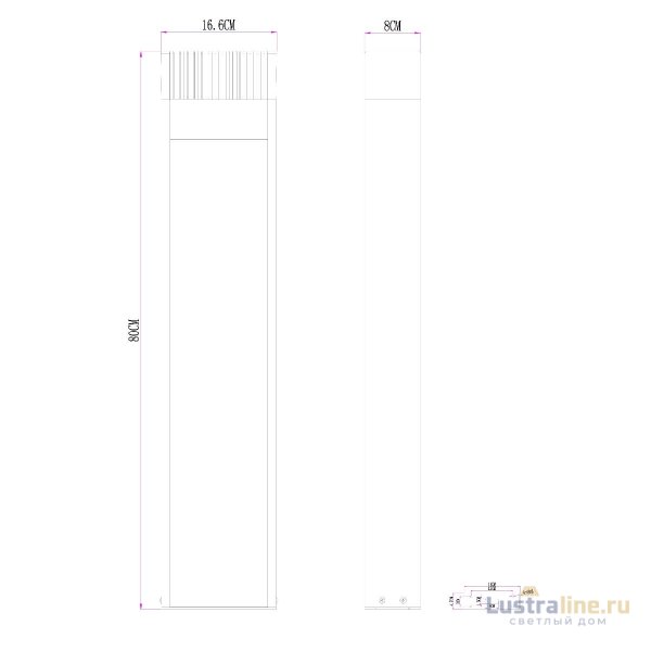 Ландшафтный светильник Arte Lamp Arneb A2148PA-1BR Ландшафтный светильник Arte Lamp Arneb A2148PA-1BR