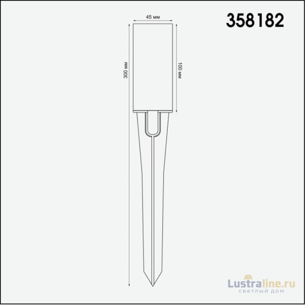 Грунтовый светильник Novotech 358182