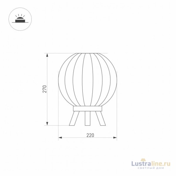 Уличный светодиодный светильник Arlight LGD-Pearl-Tab-7W Warm3000 029974 Уличный светодиодный светильник Arlight LGD-Pearl-Tab-7W Warm3000 029974