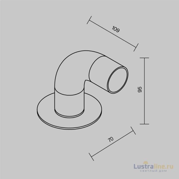 Ландшафтный светильник Maytoni Sleek O477FL-L2GF3K1 Ландшафтный светильник Maytoni Sleek O477FL-L2GF3K1