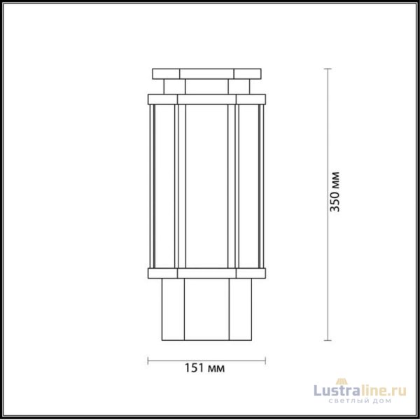 Уличный светильник Odeon Light Gino 4048/1B