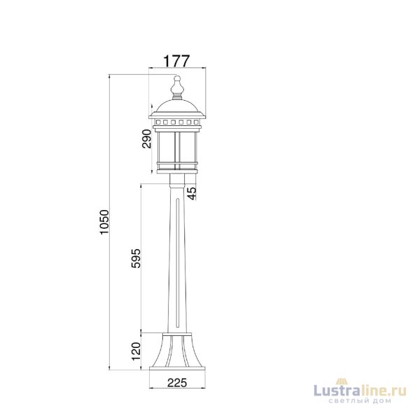 Ландшафтный светильник Maytoni Salamanca O031FL-01BR