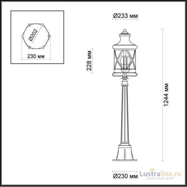 Уличный светильник Odeon Light Sation 4045/3F
