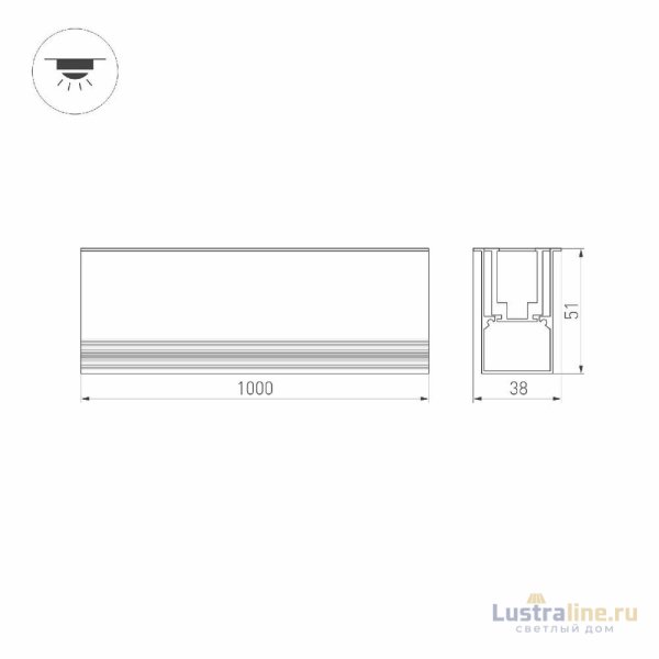 Грунтовый линейный светильник Arlight ART-LUMILINE-3351-1000-24W Warm3000 027994(1) Грунтовый линейный светильник Arlight ART-LUMILINE-3351-1000-24W Warm3000 027994(1)
