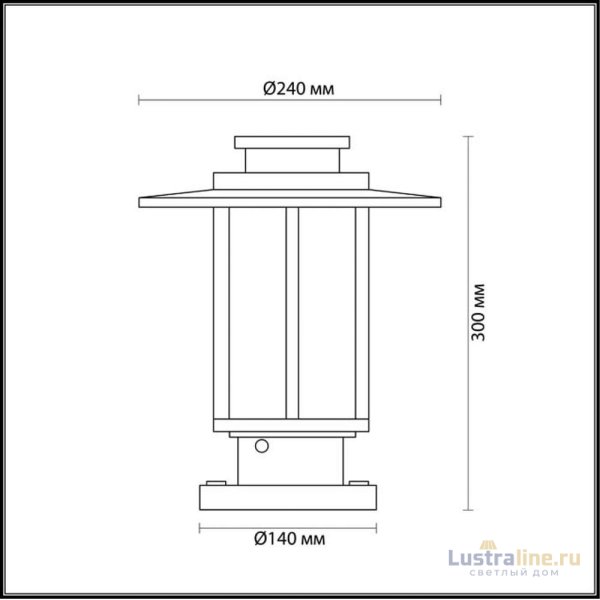 Уличный светильник Odeon Light Mito 4047/1B