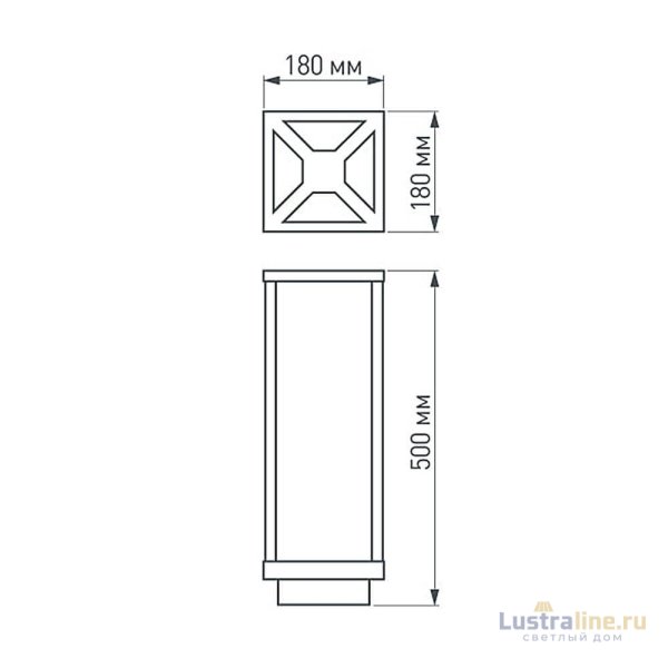 Уличный светильник Arlight LGD-Path-Cub-H500B-12W Warm White 021800