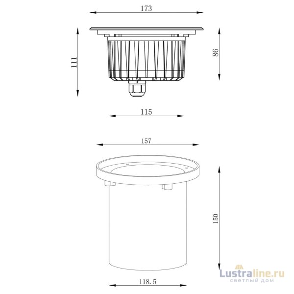 Грунтовый светильник Deko-Light HP 730249
