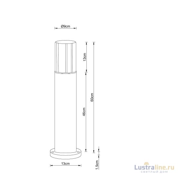 Ландшафтный светильник Arte Lamp Seginus A6515PA-1BK