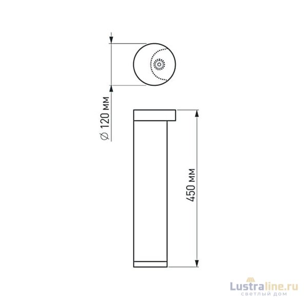 Уличный светильник Arlight LGD-Path-Round120-H450B-12W Warm White 020336