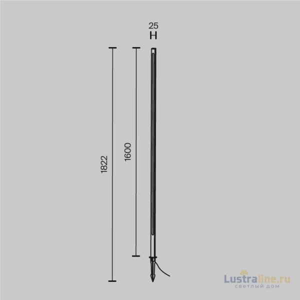 Ландшафтный светильник Maytoni Pole O440FL-L24GF3K Ландшафтный светильник Maytoni Pole O440FL-L24GF3K