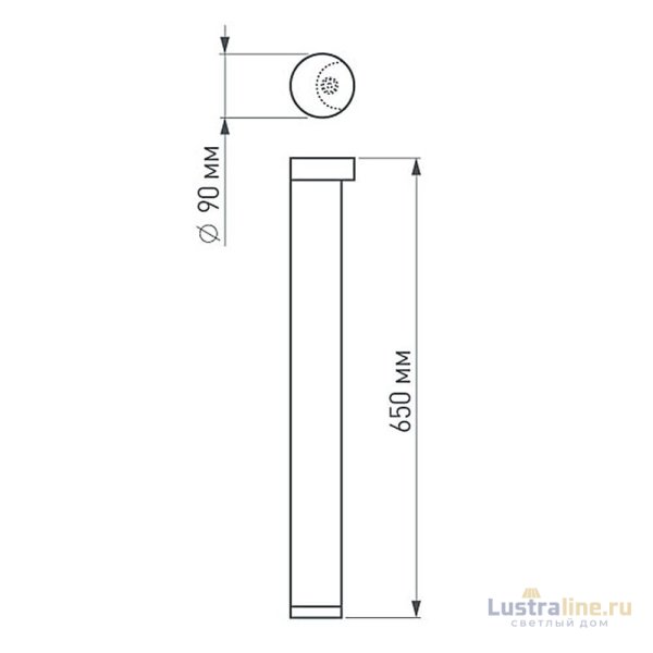 Уличный светильник Arlight LGD-Path-Round90-H650B-7W Warm White 020349