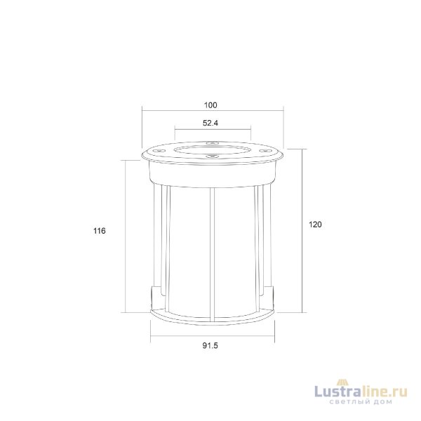 Ландшафтный светильник Outdoor Tubo O043DL-01S