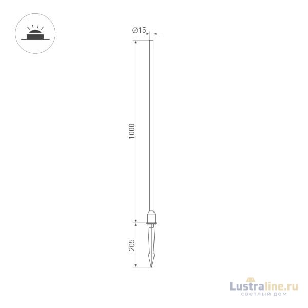 Ландшафтный светильник Arlight ALT-Champagne-L1000-3W Warm3000 034165 Ландшафтный светильник Arlight ALT-Champagne-L1000-3W Warm3000 034165