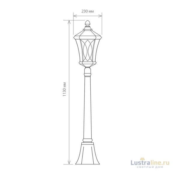 Уличный светильник Elektrostandard Virgo F черное золото 4690389064869 Уличный светильник Elektrostandard Virgo F черное золото 4690389064869