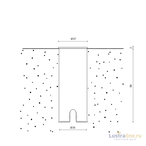 Ландшафтный светильник DesignLed DL-AL-0471-1-SL-NW 003742