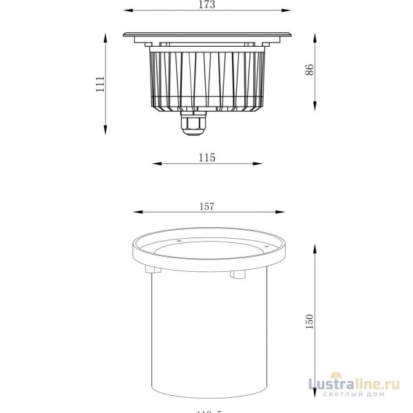 Грунтовый светильник Deko-Light Canum 730454 Грунтовый светильник Deko-Light Canum 730454