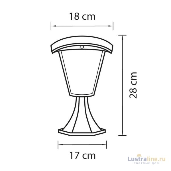 Уличный светодиодный светильник Lightstar Lampione 375970