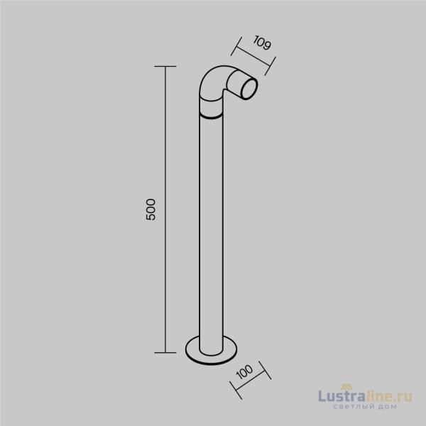 Ландшафтный светильник Maytoni Sleek O477FL-L2GF3K Ландшафтный светильник Maytoni Sleek O477FL-L2GF3K