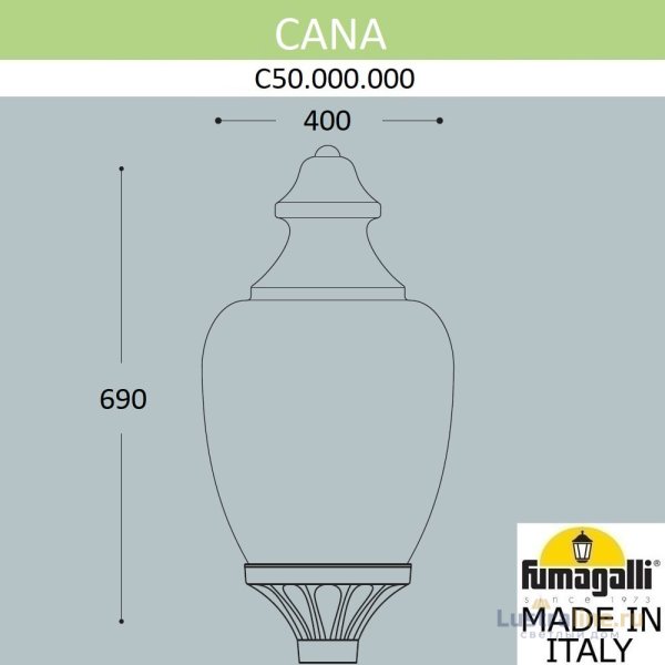 Уличный светильник Fumagalli Cana C50.000.000.AYE27