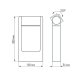 Уличный светодиодный светильник Arlight LGD-Path-Frame-Rotary-H300G-6W Warm3000 020397(1)