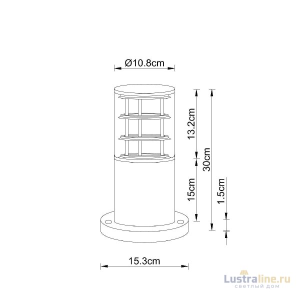 Ландшафтный светильник Arte Lamp Tokyo A5315FN-1BK