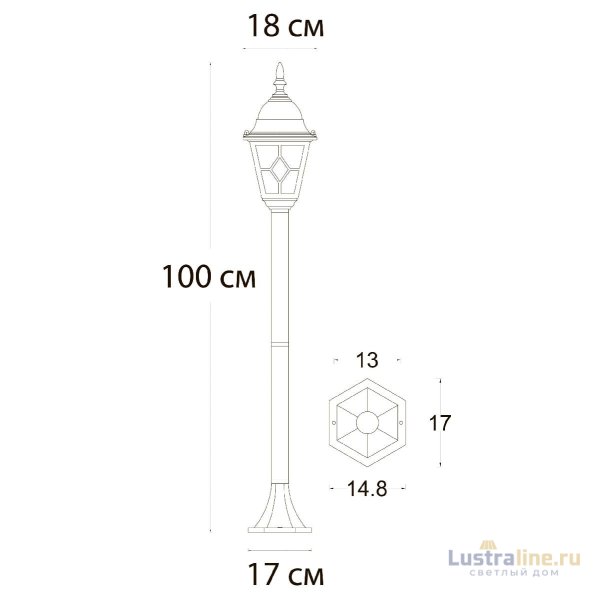 Ландшафтный светильник Arte Lamp Madrid A1541PA-1BN Ландшафтный светильник Arte Lamp Madrid A1541PA-1BN