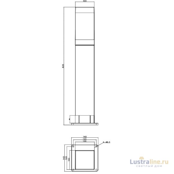 Ландшафтный светильник Deko-Light Socket Tower 733067 Ландшафтный светильник Deko-Light Socket Tower 733067