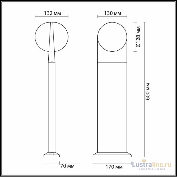 Ландшафтный светильник Odeon Light Tilda 6652/12GL Ландшафтный светильник Odeon Light Tilda 6652/12GL