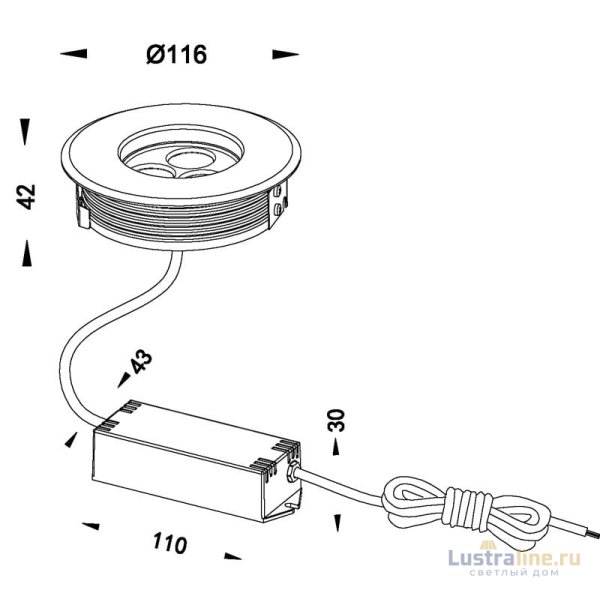 Уличный светильник Deko-Light Flat 100111