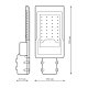 Уличный консольный светильник Gauss Avenue 629534130