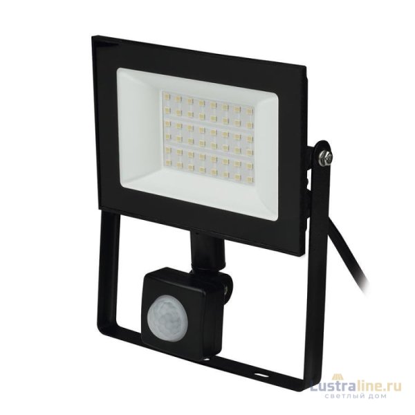 Прожектор светодиодный (UL-00007126) Uniel 30W ULF-F62-50W/6500K Sensor IP54 200-240В Black