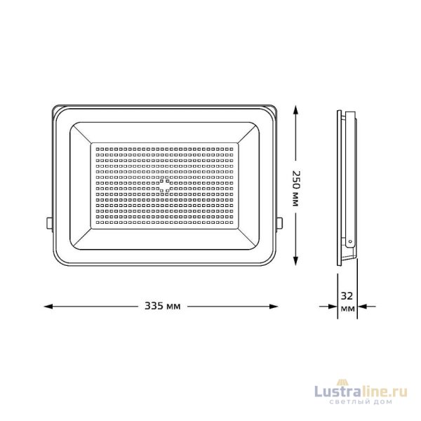 Прожектор светодиодный Gauss Qplus 150W 6500К 690511150 Прожектор светодиодный Gauss Qplus 150W 6500К 690511150