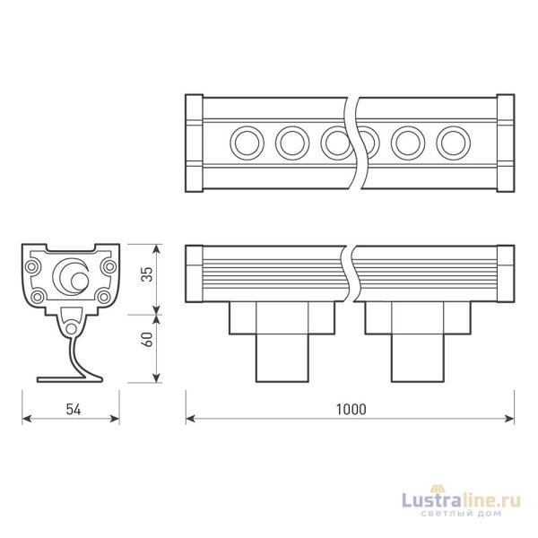 Линейный прожектор Arlight AR-LINE-1000-36W Warm (GR, 30 deg, 230V) 024306(1) Линейный прожектор Arlight AR-LINE-1000-36W Warm (GR, 30 deg, 230V) 024306(1)